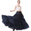 image:imageBEAUTELICATE Hoopless Petticoat Aline Petticoat Skirt for Women Under Dress Crinoline UnderskirtMidnight Blue