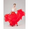 image:imageBEAUTELICATE Hoopless Petticoat Aline Petticoat Skirt for Women Under Dress Crinoline UnderskirtRed