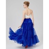 image:imageBEAUTELICATE Hoopless Petticoat Aline Petticoat Skirt for Women Under Dress Crinoline UnderskirtRoyal Blue