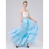 image:imageBEAUTELICATE Hoopless Petticoat Aline Petticoat Skirt for Women Under Dress Crinoline UnderskirtSky Blue