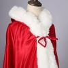 image:imageBEAUTELICATE Wedding Cape Hooded Cloak for Bride Winter Reversible with Fur Trim Free Hand MuffPink
