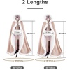 image:imageBEAUTELICATE Wedding Cape Hooded Cloak for Bride Winter Reversible with Fur Trim Free Hand MuffRose Gold