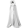 image:imageBEAUTELICATE Wedding Cape Hooded Cloak for Bride Winter Reversible with Fur Trim Free Hand MuffSilver