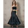 image:imageBEAUTELICATE Women Petticoat Skirt for Women Under Dress Hoopless Petticoat Mermaid PetticoatBlack