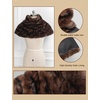 image:imageBEAUTELICATE Women Short Cape Faux Mink Fur Shawl Pullover Cowl Neck Medieval Short TopsShort Stylemink Print