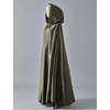 image:imageBEAUTELICATE Womens Wedding Hooded Cape Bridal Cloak Poncho Full LengthArmy Green