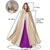 image:imageBEAUTELICATE Womens Wedding Hooded Cape Bridal Cloak Poncho Full LengthChampagne