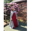 image:imageBEAUTELICATE Womens Wedding Hooded Cape Bridal Cloak Poncho Full LengthDark Silver