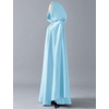 image:imageBEAUTELICATE Womens Wedding Hooded Cape Bridal Cloak Poncho Full LengthIce Blue