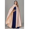 image:imageBEAUTELICATE Womens Wedding Hooded Cape Bridal Cloak Poncho Full LengthLight Champagne