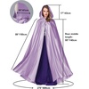 image:imageBEAUTELICATE Womens Wedding Hooded Cape Bridal Cloak Poncho Full LengthLilac
