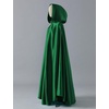 image:imageBEAUTELICATE Womens Wedding Hooded Cape Bridal Cloak Poncho Full LengthMoss Green