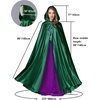 image:imageBEAUTELICATE Womens Wedding Hooded Cape Bridal Cloak Poncho Full LengthMoss Green