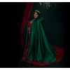 image:imageBEAUTELICATE Womens Wedding Hooded Cape Bridal Cloak Poncho Full LengthMoss Green
