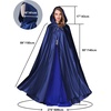 image:imageBEAUTELICATE Womens Wedding Hooded Cape Bridal Cloak Poncho Full LengthNavy Blue