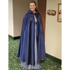 image:imageBEAUTELICATE Womens Wedding Hooded Cape Bridal Cloak Poncho Full LengthNavy Blue
