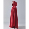 image:imageBEAUTELICATE Womens Wedding Hooded Cape Bridal Cloak Poncho Full LengthRed