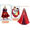 image:imageBEAUTELICATE Womens Wedding Hooded Cape Bridal Cloak Poncho Full LengthRed