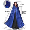 image:imageBEAUTELICATE Womens Wedding Hooded Cape Bridal Cloak Poncho Full LengthRoyal Blue