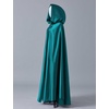 image:imageBEAUTELICATE Womens Wedding Hooded Cape Bridal Cloak Poncho Full LengthTeal