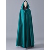 image:imageBEAUTELICATE Womens Wedding Hooded Cape Bridal Cloak Poncho Full LengthTeal
