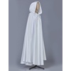 image:imageBEAUTELICATE Womens Wedding Hooded Cape Bridal Cloak Poncho Full LengthWhite