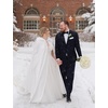 image:imageBEAUTELICATE Womens Wedding Hooded Cape Bridal Cloak Poncho Full LengthWhite