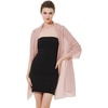 image:imageBEAUTELIATE Soft Chiffon Scarfs Shawls and Wraps for Evening Dresses Bridal Wedding Shawl WrapsBlush Pink