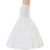 image:imageBEAUTELICATE Aline Full Gown FloorLength Bridal Dress Gown Slip PetticoatWhite  3 Hoops  Ruffled