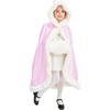 image:imageBEAUTELICATE Flower Girl Hooded Fur Cape Winter Wedding Cloak for Kid Toddler Costume Christmas Baby CoatLilac