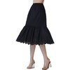 image:imageBEAUTELICATE Half Slip Skirt Extender 100 Cotton Vintage Underskirt with Lace EmbroideryStyle1 Black  Anglaise Lace  28