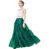 image:imageBEAUTELICATE Hoopless Petticoat Aline Petticoat Skirt for Women Under Dress Crinoline UnderskirtEmerald Green