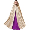 image:imageBEAUTELICATE Womens Wedding Hooded Cape Bridal Cloak Poncho Full LengthChampagne