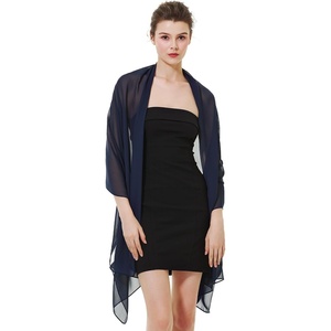 image:imageBEAUTELIATE Soft Chiffon Scarfs Shawls and Wraps for Evening Dresses Bridal Wedding Shawl WrapsDark Blue