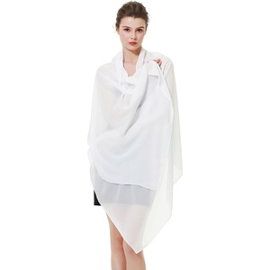 image:imageBEAUTELIATE Soft Chiffon Scarfs Shawls and Wraps for Evening Dresses Bridal Wedding Shawl WrapsIvory