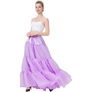 image:imageBEAUTELICATE Hoopless Petticoat Aline Petticoat Skirt for Women Under Dress Crinoline UnderskirtLilac