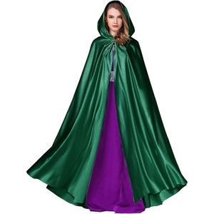 image:imageBEAUTELICATE Womens Wedding Hooded Cape Bridal Cloak Poncho Full LengthMoss Green
