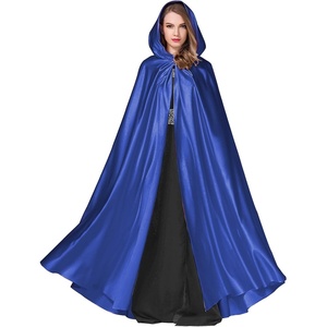 image:imageBEAUTELICATE Womens Wedding Hooded Cape Bridal Cloak Poncho Full LengthRoyal Blue