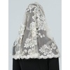 image:imageBEAUTELICATE 1st Communion Veil  Catholic Mantilla and Chapel Veil for Church Easter Latin MassChampagned Shape