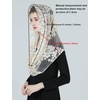 image:imageBEAUTELICATE 1st Communion Veil  Catholic Mantilla and Chapel Veil for Church Easter Latin MassChampagneinfinity