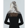image:imageBEAUTELICATE 1st Communion Veil  Catholic Mantilla and Chapel Veil for Church Easter Latin MassChampagneinfinity