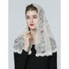 image:imageBEAUTELICATE 1st Communion Veil  Catholic Mantilla and Chapel Veil for Church Easter Latin MassGoldd Shape