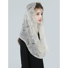 image:imageBEAUTELICATE 1st Communion Veil  Catholic Mantilla and Chapel Veil for Church Easter Latin MassGoldinfinity