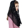 image:imageBEAUTELICATE Catholic Chapel Veil Easter Mantilla Latin Mass Church Cathedral Head Covering Infinity Lace ScarfStyle1black
