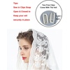 image:imageBEAUTELICATE Catholic Chapel Veil Easter Mantilla Latin Mass Church Cathedral Head Covering Infinity Lace ScarfStyle1off White
