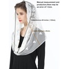 image:imageBEAUTELICATE Catholic Chapel Veil Easter Mantilla Latin Mass Church Cathedral Head Covering Infinity Lace ScarfStyle1off White