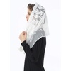 image:imageBEAUTELICATE Catholic Chapel Veil Easter Mantilla Latin Mass Church Cathedral Head Covering Infinity Lace ScarfStyle1off White