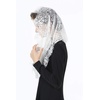 image:imageBEAUTELICATE Catholic Chapel Veil Easter Mantilla Latin Mass Church Cathedral Head Covering Infinity Lace ScarfStyle2off White