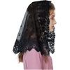 image:imageBEAUTELICATE Lace Veil For Church Catholic Cathedral Chapel Mantilla 1st Communion Head Covering Latin Mass EasterBlack 2