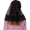 image:imageBEAUTELICATE Lace Veil For Church Catholic Cathedral Chapel Mantilla 1st Communion Head Covering Latin Mass EasterBlack 2